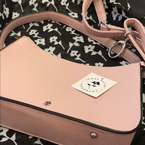 Pale Pink Leather Crossbody Bag Jenna Kator Vegan materials brand nwt